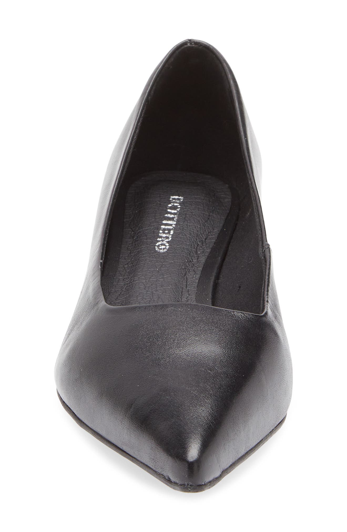 Bottero Alessandra Pointed Toe Ballet Flat, Alternate, color, Preto