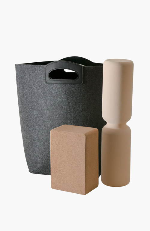 Sortjoy The Handle Bin In Carbon - Set Of 2