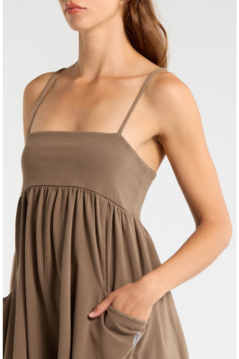 FP Movement Hot Shot Strappy Romper, Alternate, color, PEWTER