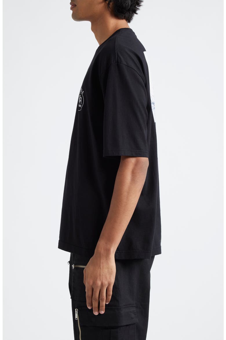 'Twin Peaks' Cotton Graphic T-Shirt, Alternate, color, BLACK