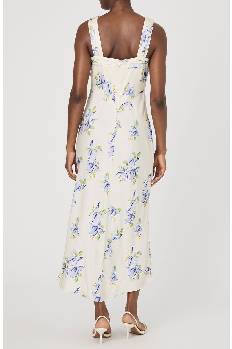 Ennis Vivian Floral Satin Maxi Dress, Alternate, color, PALE IRIS MULTI