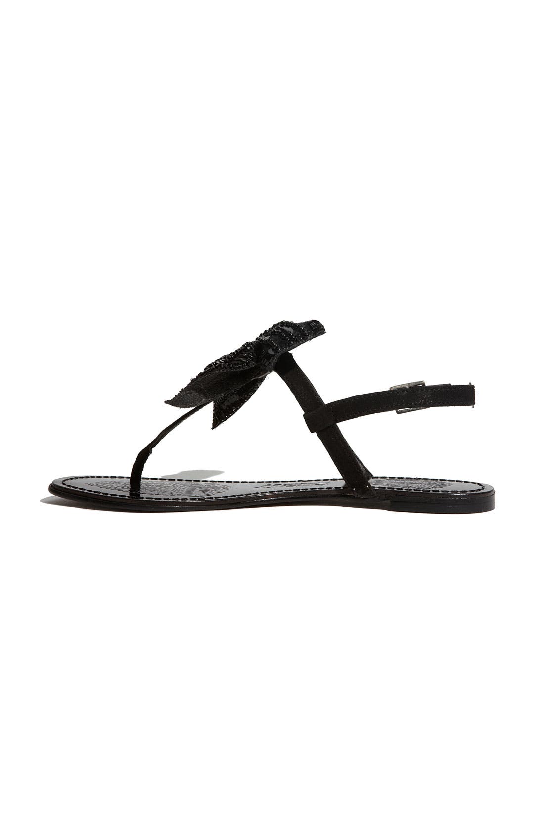 'Dainty' Sandal, Alternate, color, BLACK