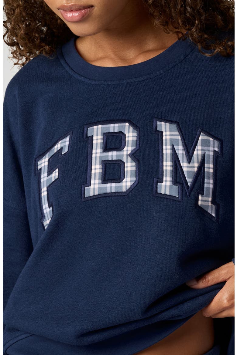 Graphic Oversized Sweatshirt, Alternate, color, NAVY