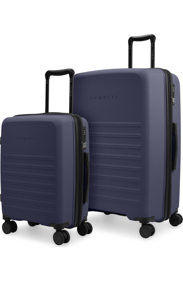 bugatti - Seoul 2 Piece Hardside Luggage Set with Expansion - Navy, Main, color, Navy