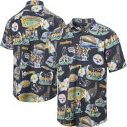 Reyn Spooner Men's Reyn Spooner Black Pittsburgh Steelers Scenic Button-Down Shirt