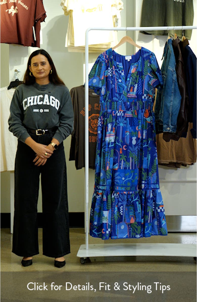 Punta Alta Ordy Tiered Cotton Maxi Dress, sales video thumbnail