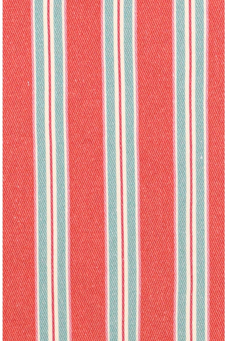Marinda Stripe Cotton Drawstring Shorts, Alternate, color, RED STRIPE