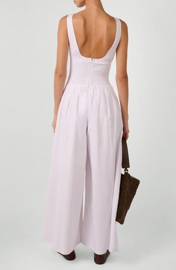 Pleated Wide Leg Jumpsuit