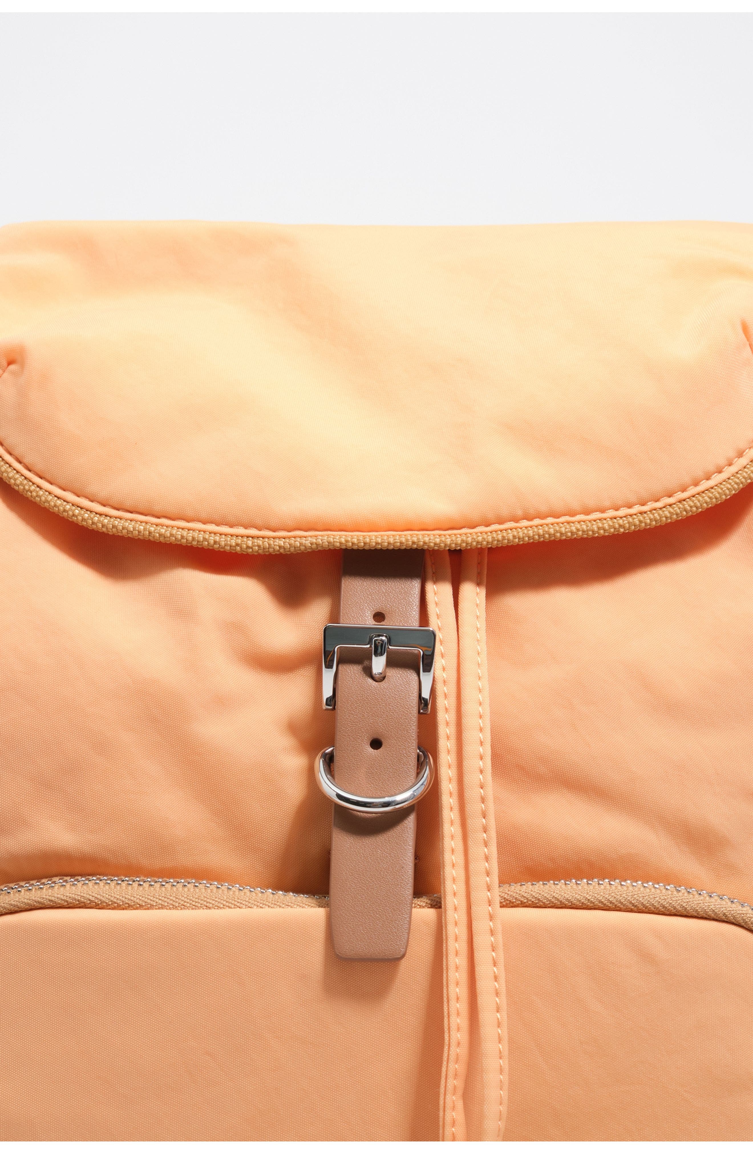 Bimba y Lola Nylon Backpack, Alternate, color, Orange Sorbet