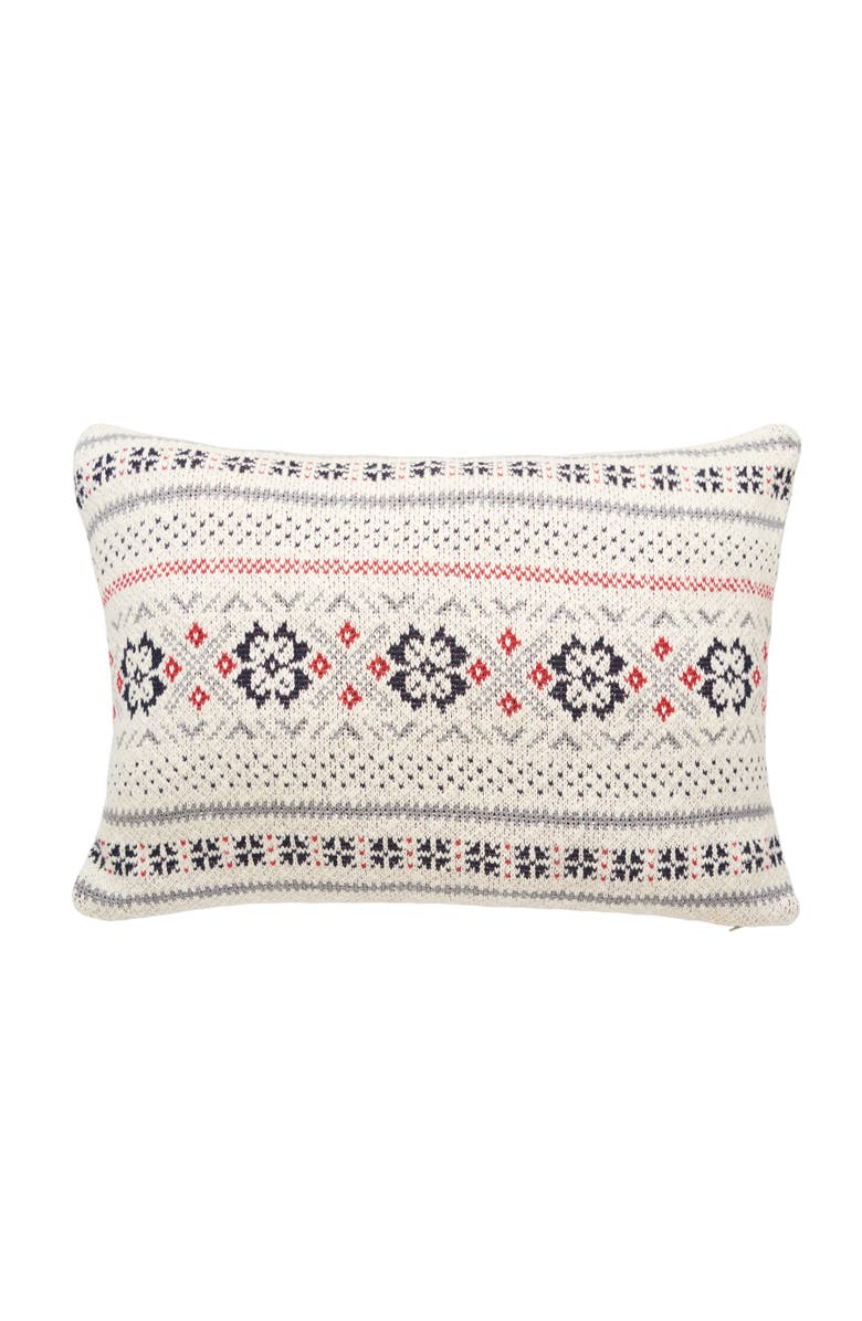 C&F Home Snowflake Christmas Throw Pillow, 16" x 24", Main, color, Off-White