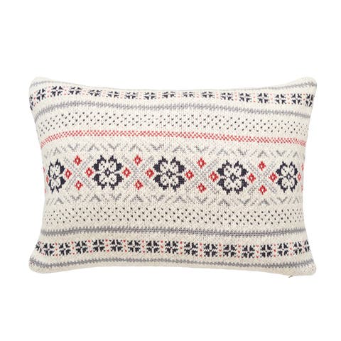 Snowflake Christmas Throw Pillow, 16" x 24"