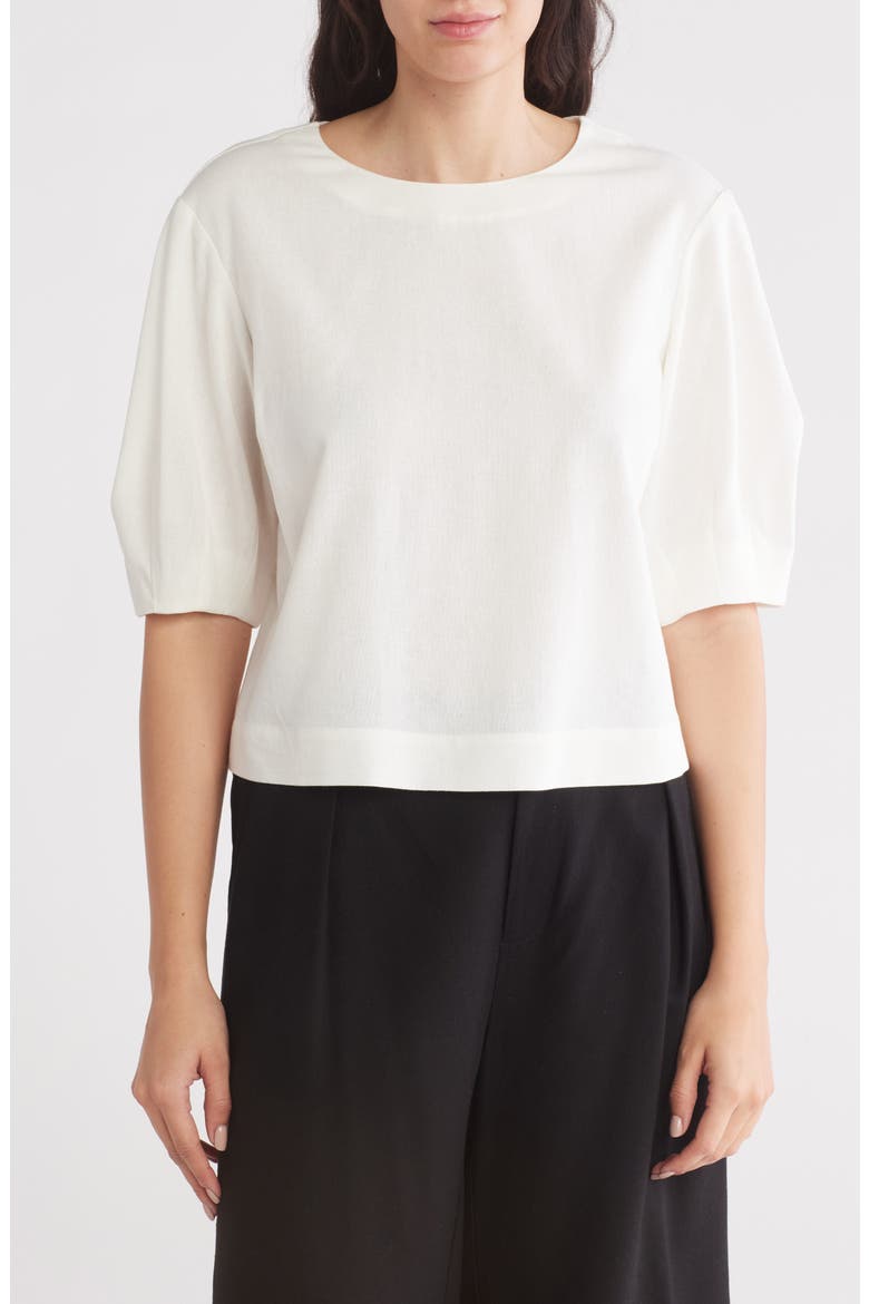 Balloon Sleeve Top, Main, color, IVORY