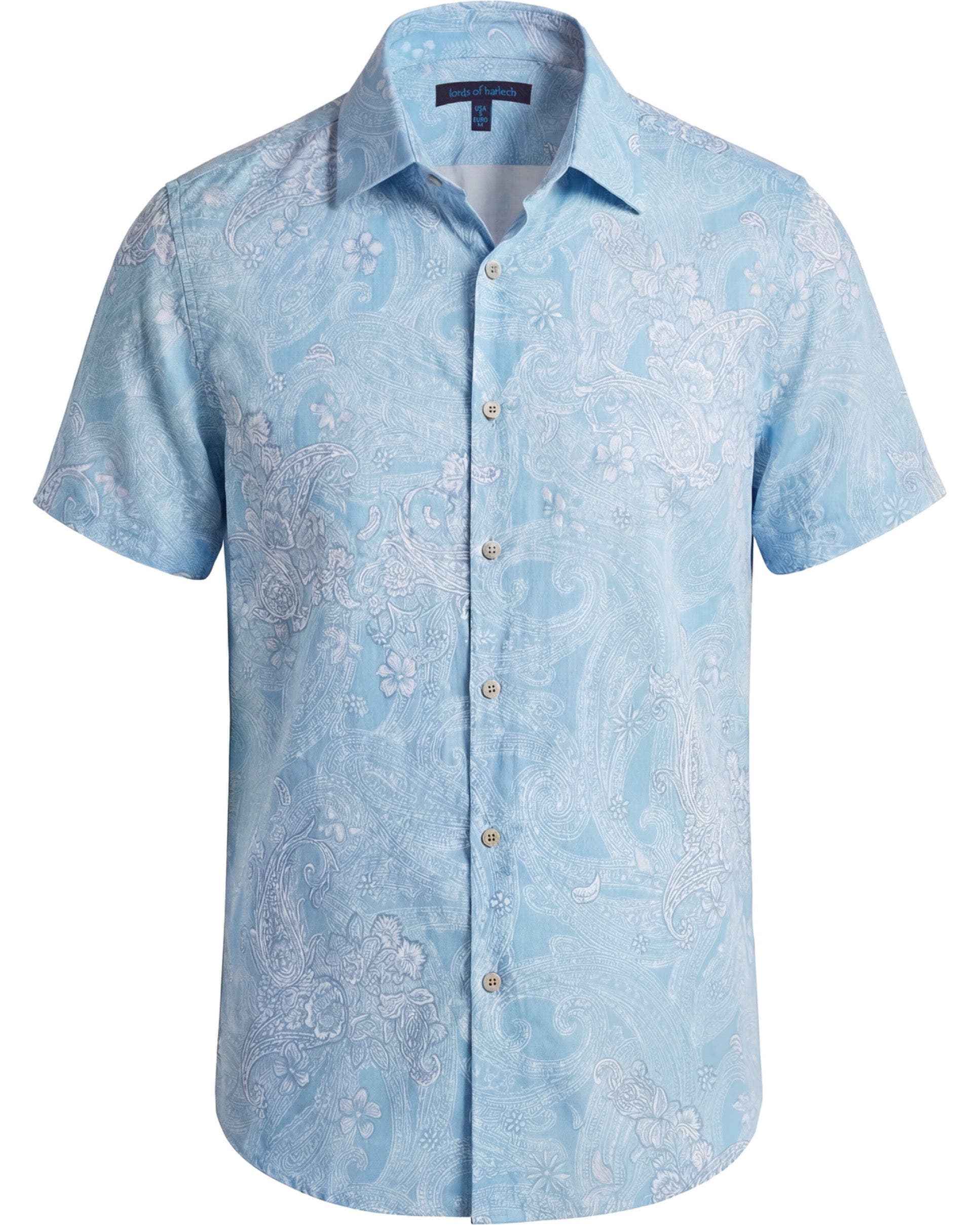 Paisley Explosion Mens Knit Shirt - image 2