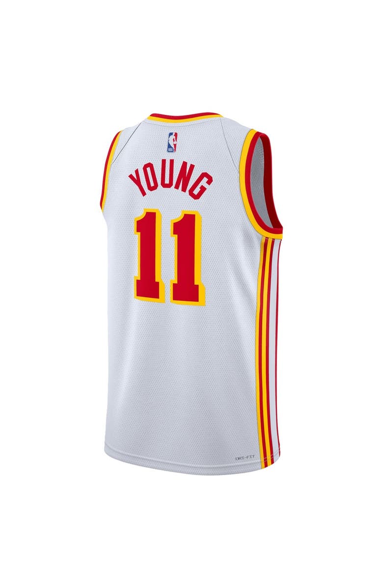 Nike Unisex Nike Trae Young White Atlanta Hawks Swingman Jersey - Association Edition, Alternate, color, White
