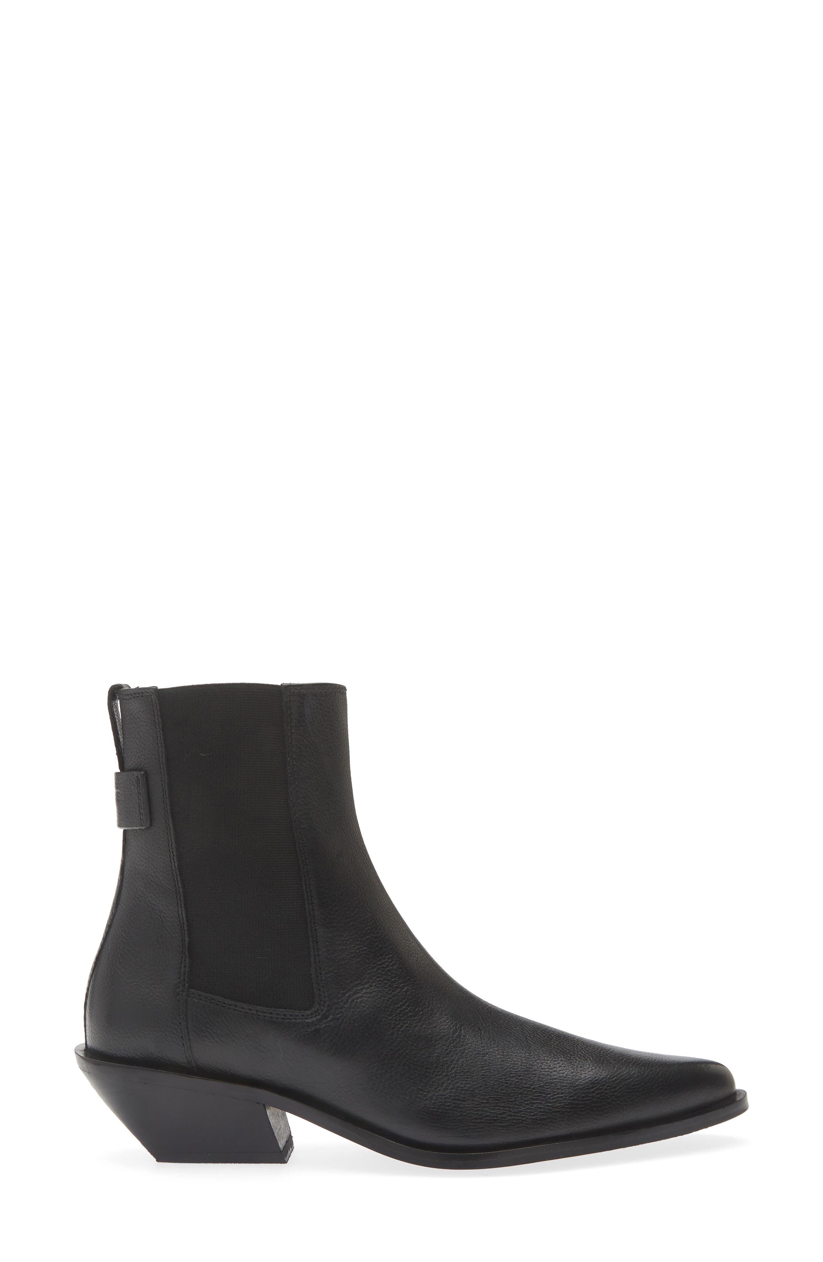 Folly Pointed Toe Bootie, Alternate, color, BLACK
