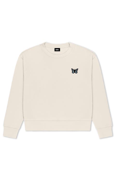 Butterfly Relaxed Fleece Crewneck Sweatshirt