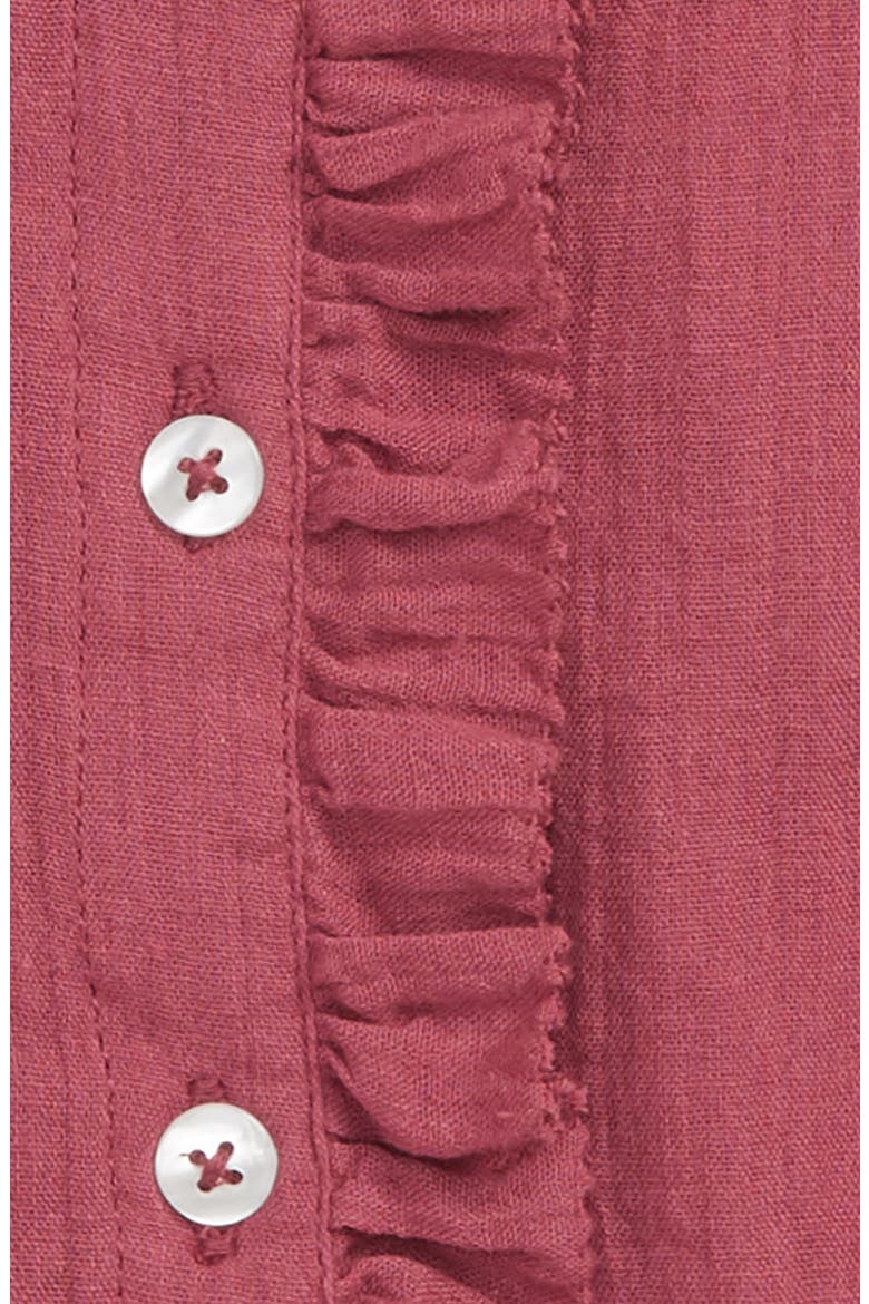 Peek Kelsey Ruffle Top, Alternate, color, MAROON