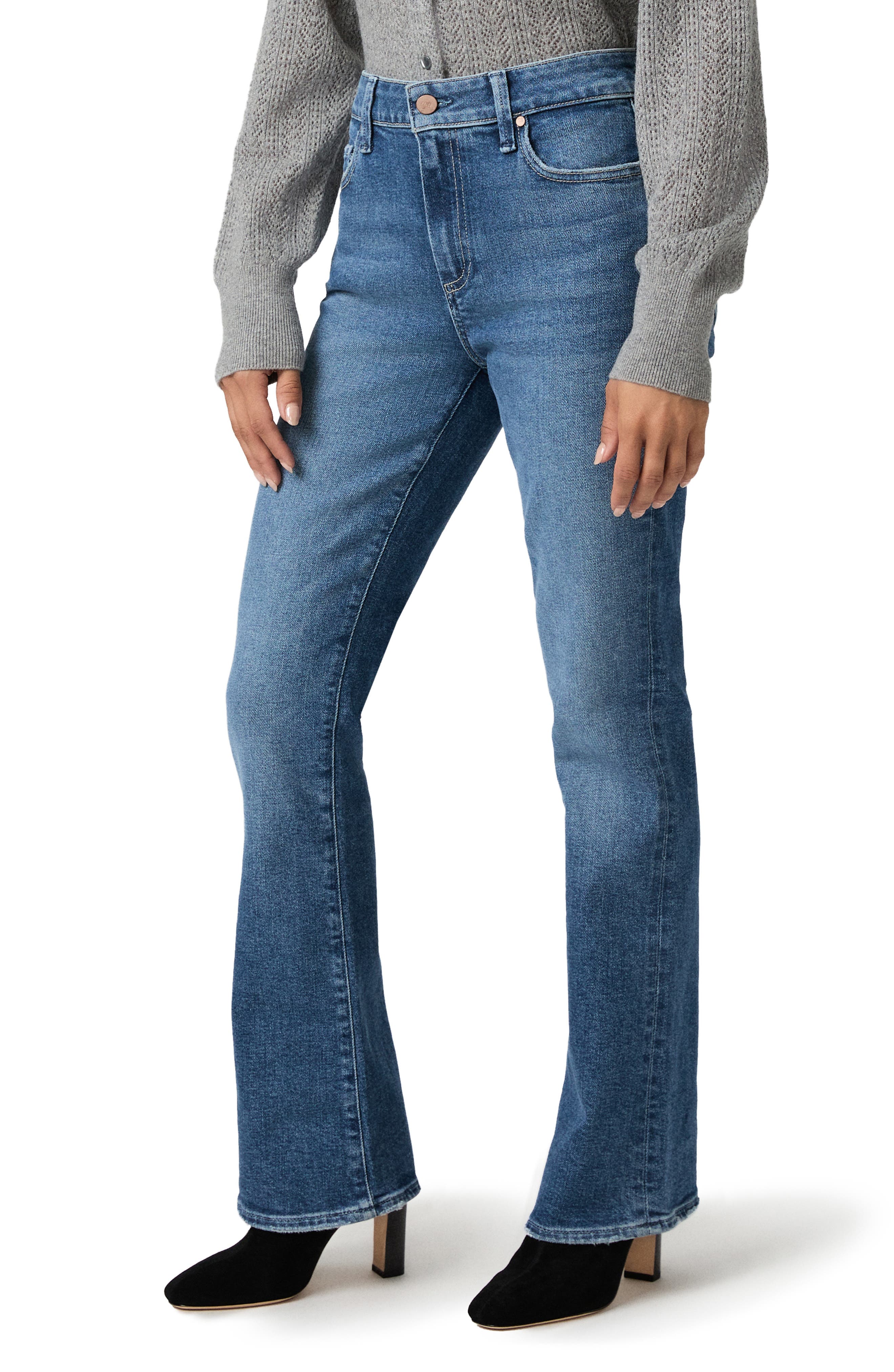 PAIGE Manhattan High Waist Petite Bootcut Jeans (Women) | Nordstrom