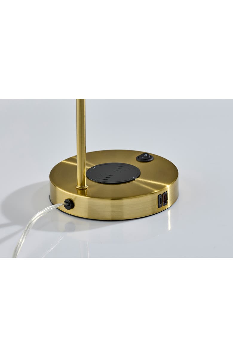 ADESSO LIGHTING Rico Supercharger Desk Lamp, Alternate, color, Antique Brass