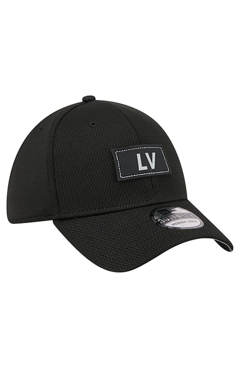 New Era Men's New Era  Black Las Vegas Raiders Scoreboard 39THIRTY Flex Hat, Alternate, color, Black