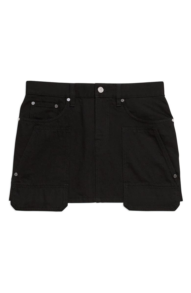 Helmut Lang Carpenter Miniskirt, Alternate, color, Rinsed Black