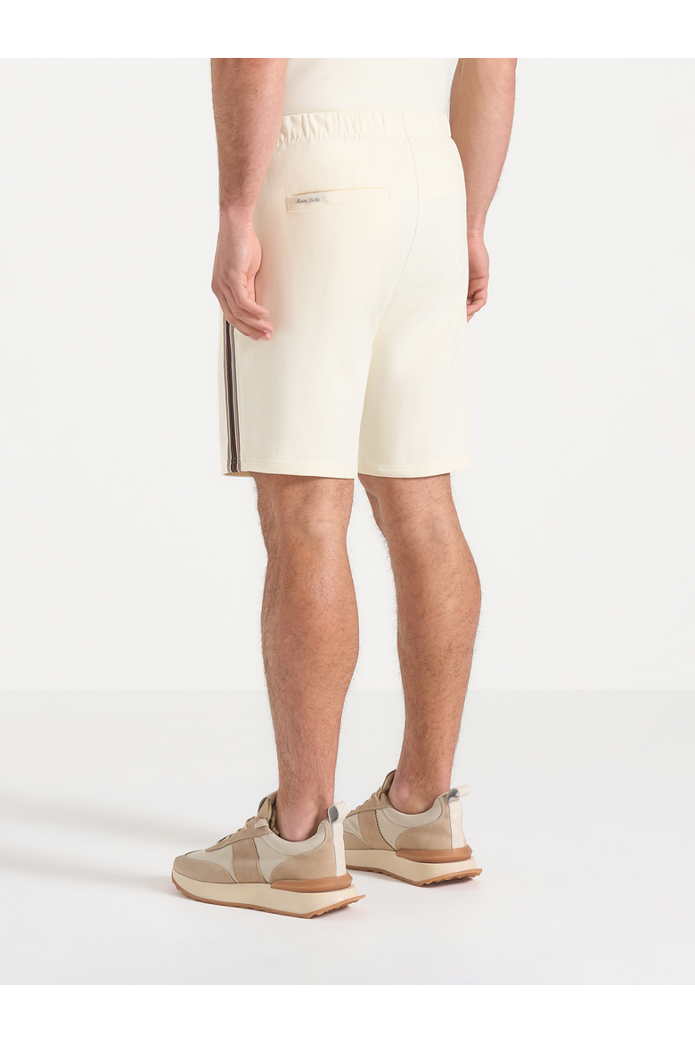 Taylor Taped Cotton Shorts, Alternate, color, Cream