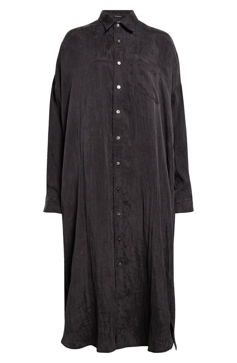 R13 Jumbo Long Sleeve Shirtdress, Alternate, color, 