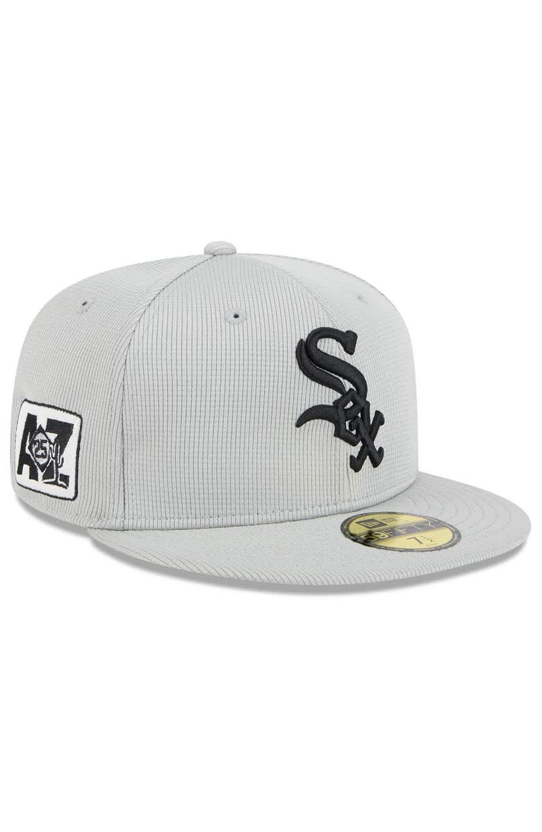 New Era Men's New Era Gray Chicago White Sox 2025 Spring Training 59FIFTY Fitted Hat, Alternate, color, Gray