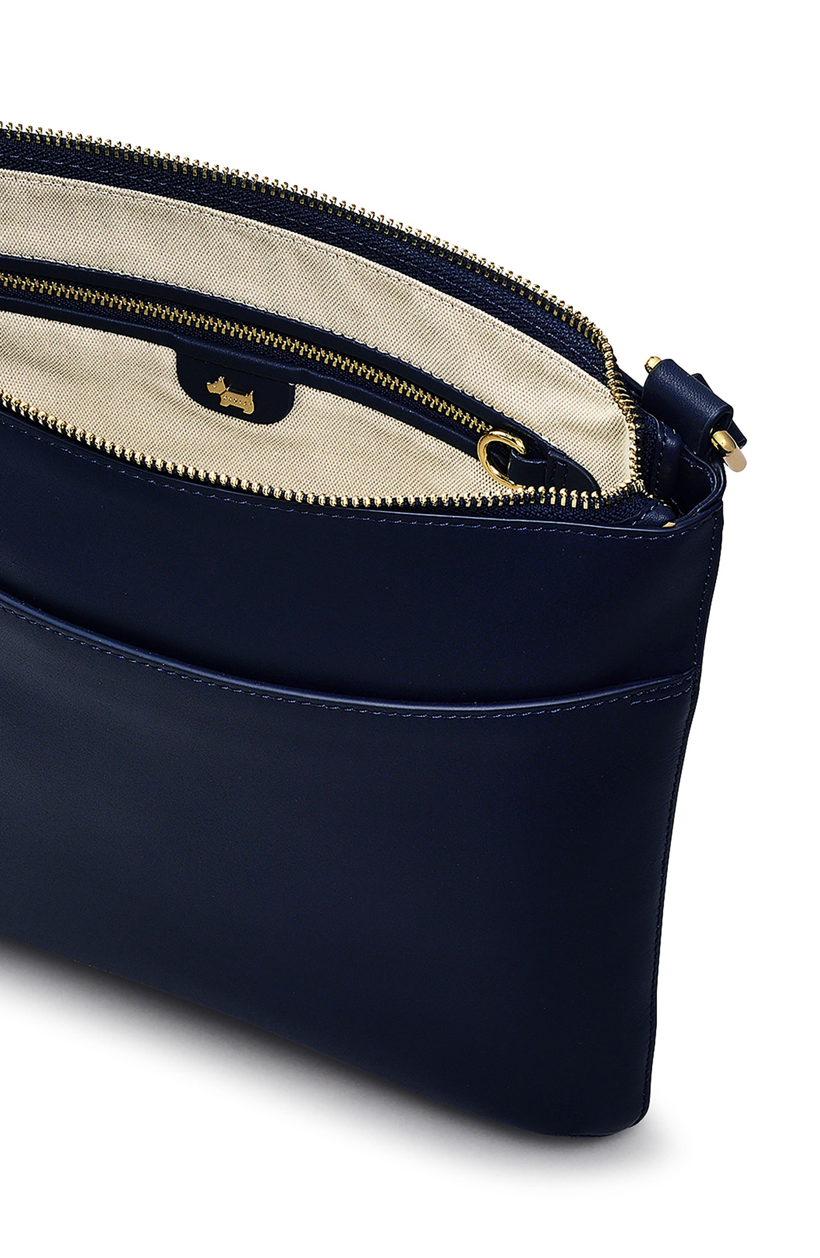 Radley Pockets Large Zip Top Crossbody Bag, Alternate, color, Ink