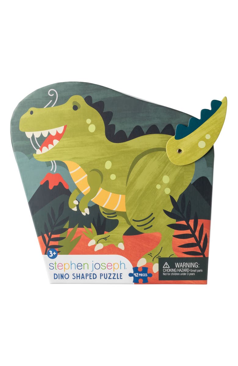 Stephen Joseph Kids' Shaped Puzzle, Alternate, color, Dino