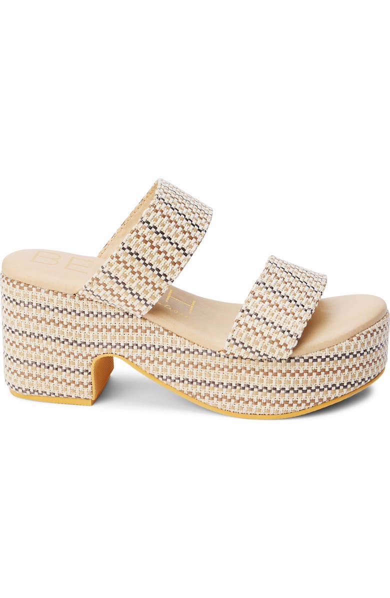 Coconuts by Matisse Ocean Ave Espadrille Platform Slide Sandal, Alternate, color, Ivory Mosaic