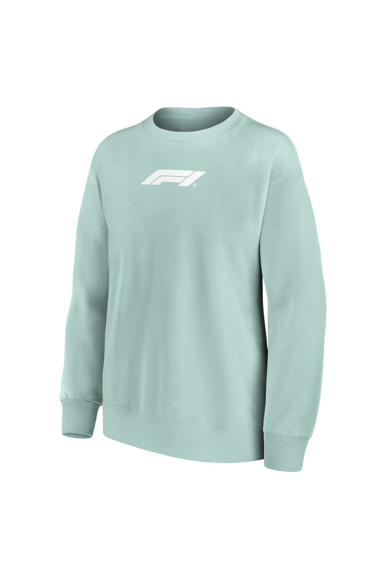 Women's Fanatics Branded Green Formula 1 Merchandise Mono Crest Fleece Pullover Sweatshirt, Alternate, color, Green