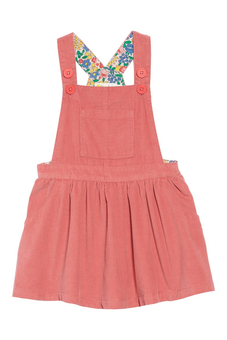 Dungaree Overall Dress, Main, color, ROSE PINK