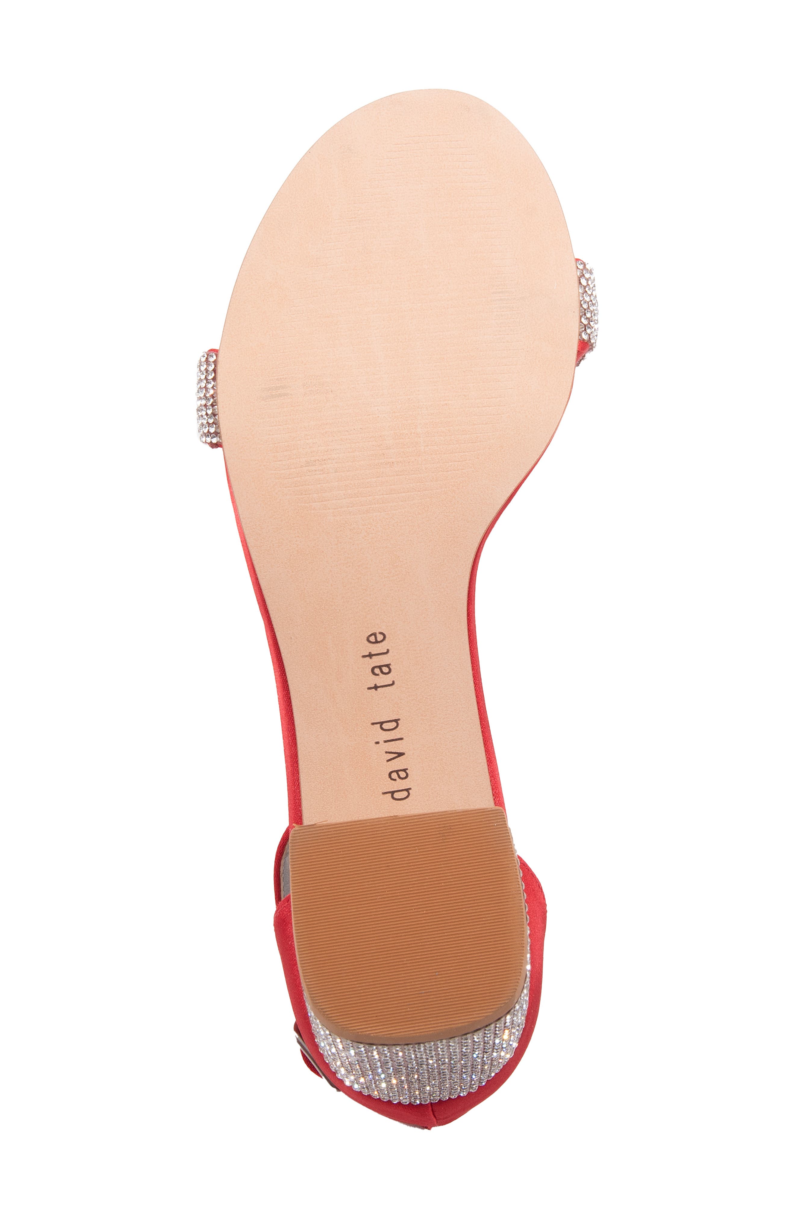 Icon Evening Sandal, Alternate, color, RED SATIN