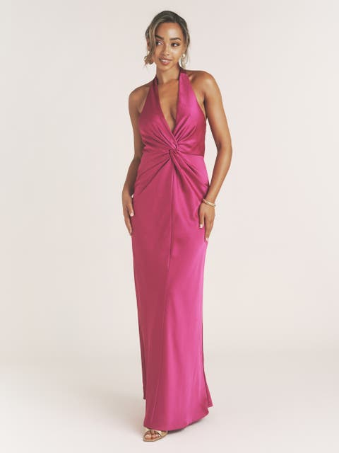 Isabel Plunge Knot Detail Dress