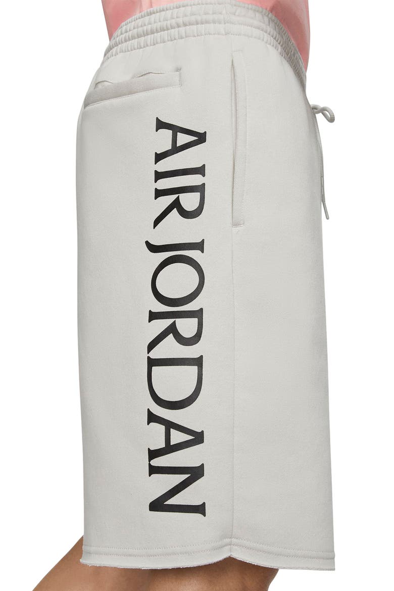Jumpman Classics Athletic Shorts, Alternate, color, LIGHT BONE/ BLACK/ CORAL