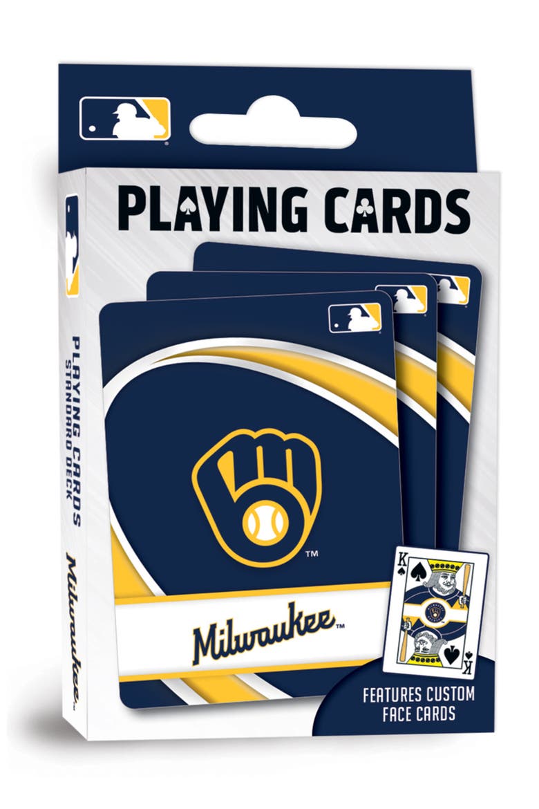 Milwaukee Brewers Playing Cards, Main, color, Multicolor