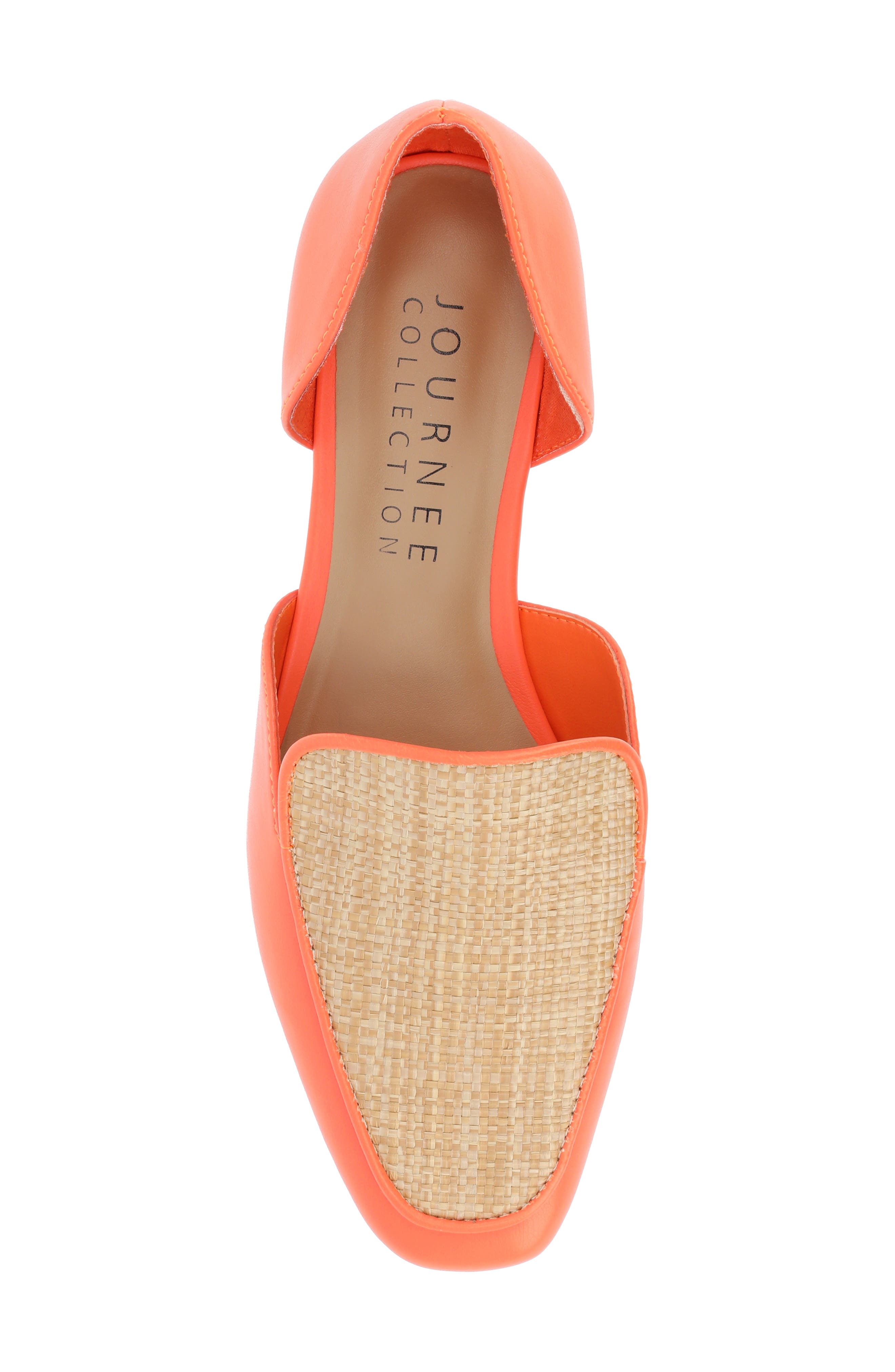 Kennza Mixed Media Loafer, Alternate, color, ORANGE