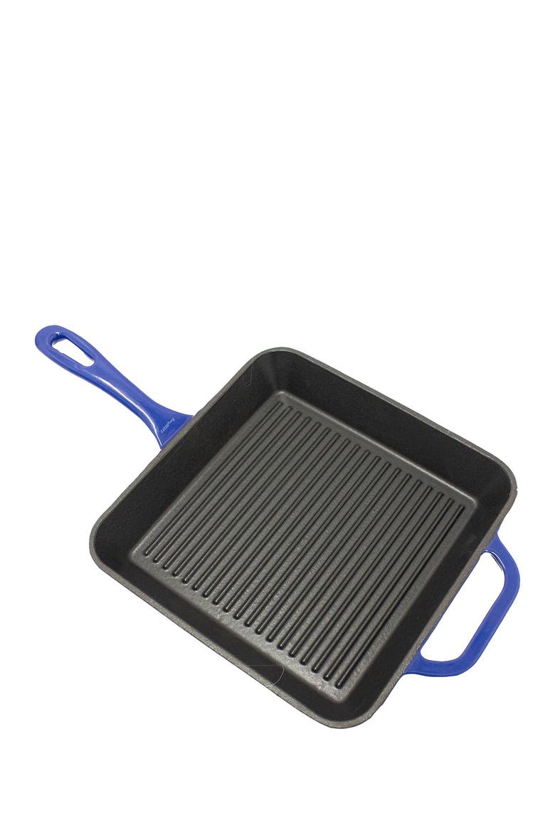 2-Piece Enamel on Cast Iron Set, Blue, Alternate, color, BLUE