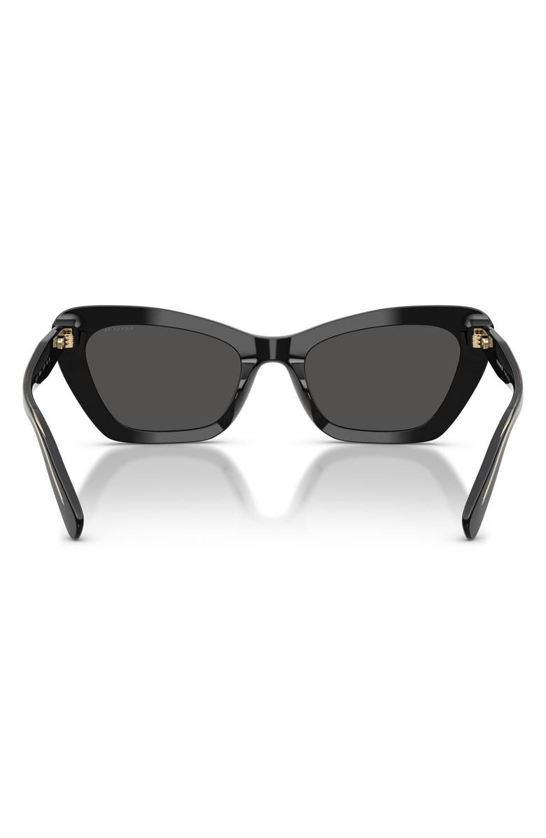 COACH 54mm Cat Eye Sunglasses, Alternate, color, Black / Grey Solid