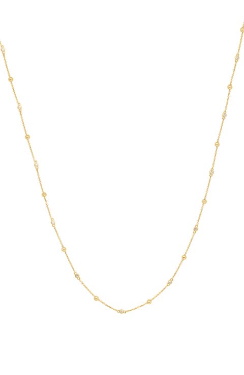Diamond Station Necklace