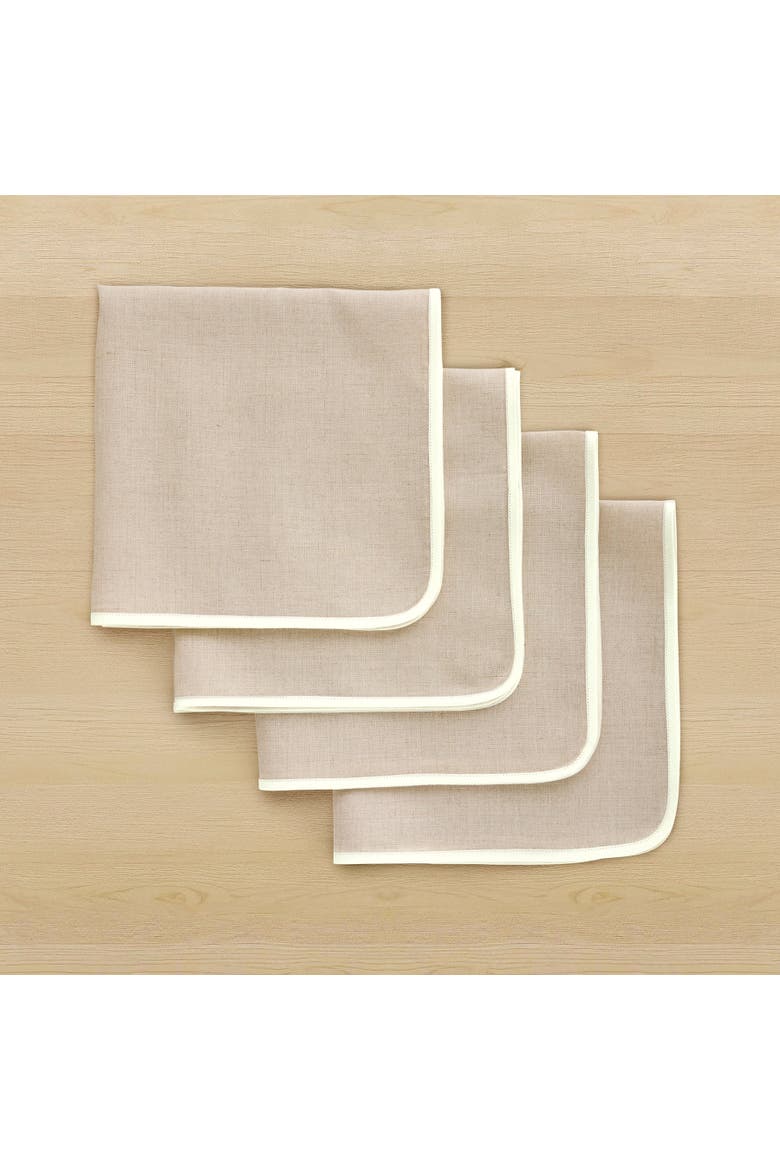 Linen Dinner Napkins Set of 4, 20 x 20" - Kensington, Main, color, Natural