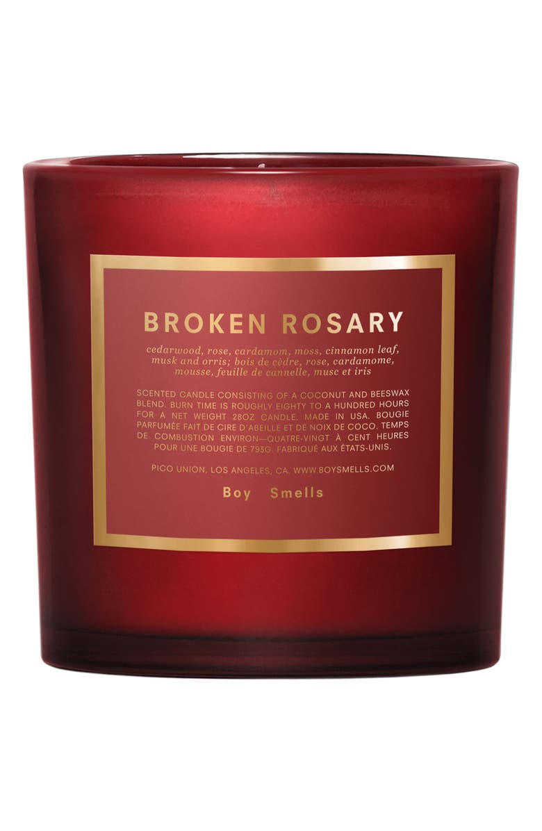 Boy Smells Broken Rosary Scented Candle, Main, color,