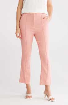 Veronica Beard Tani High Waist Stretch Cotton Crop Pants