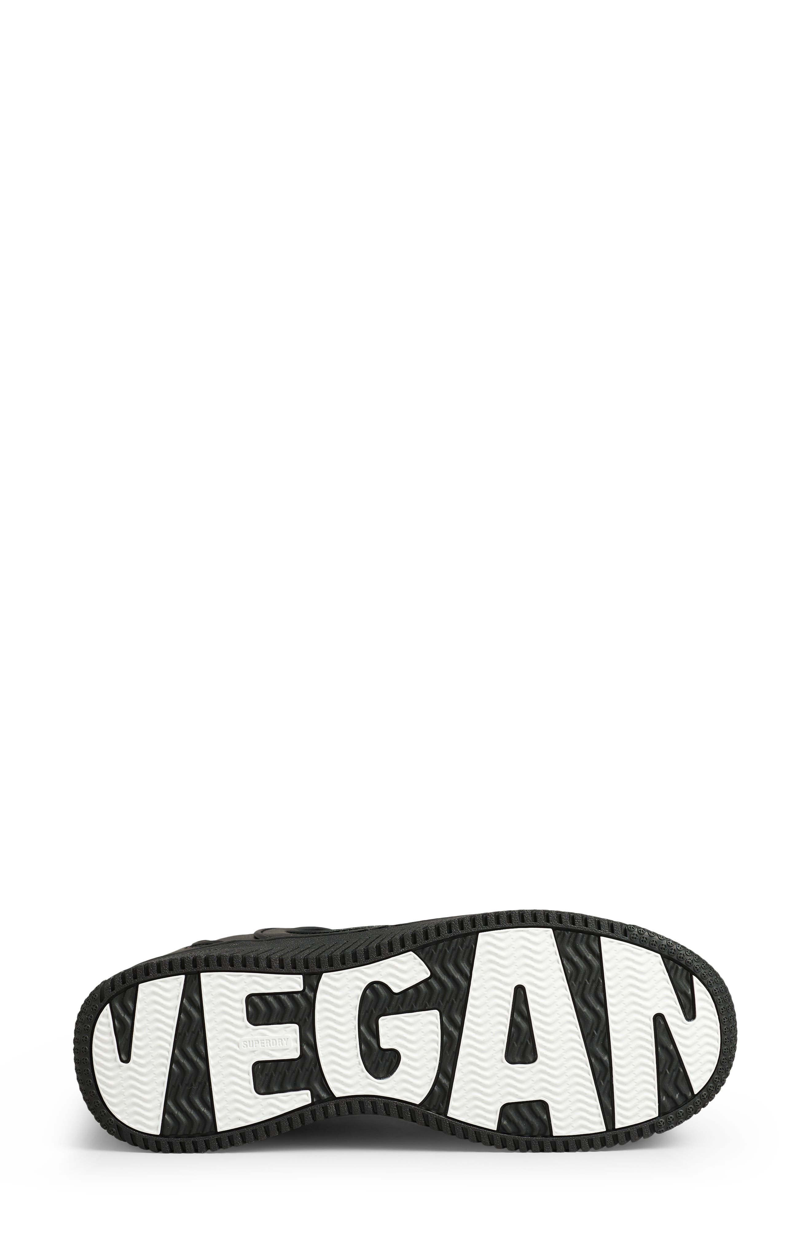 Superdry Faux Leather Basketball Shoe, Alternate, color, 