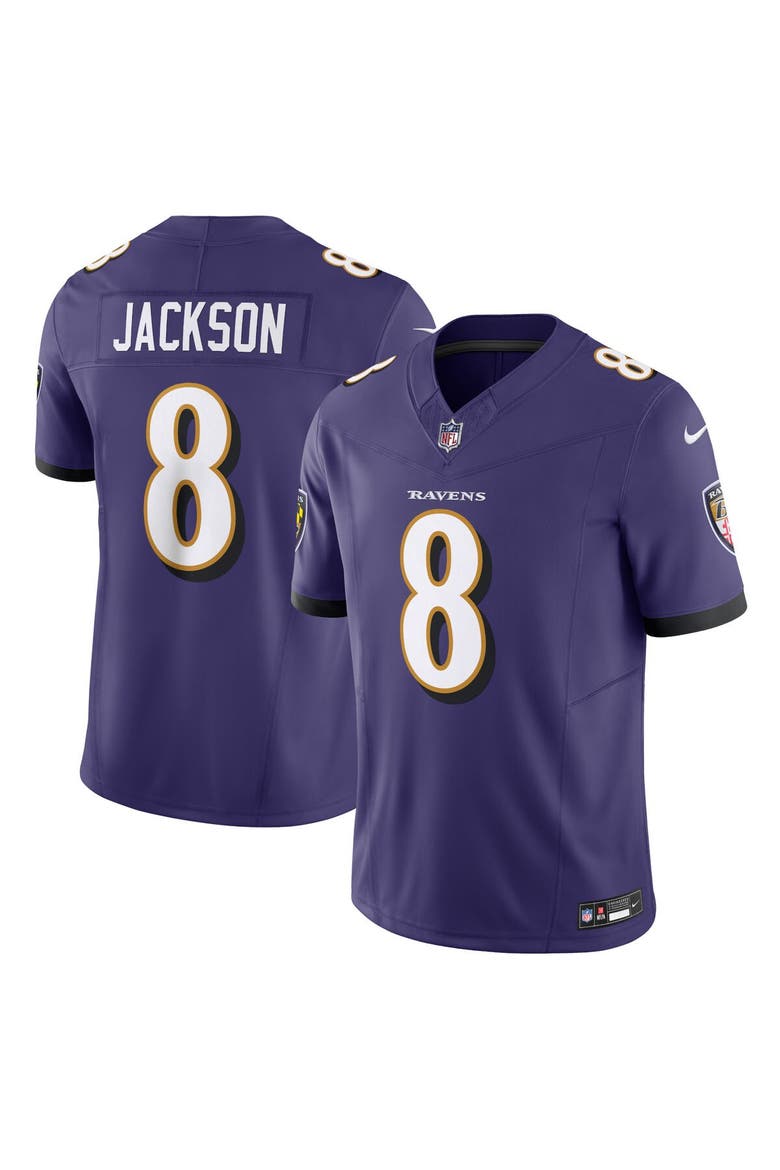 Men's Nike Lamar Jackson Purple Baltimore Ravens Vapor F.U.S.E. Limited Jersey, Main, color, Purple