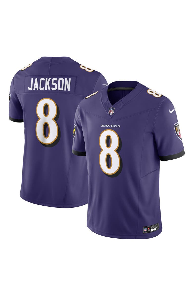 Nike Men's Nike Lamar Jackson Purple Baltimore Ravens Vapor F.U.S.E. Limited Jersey, Main, color, Purple