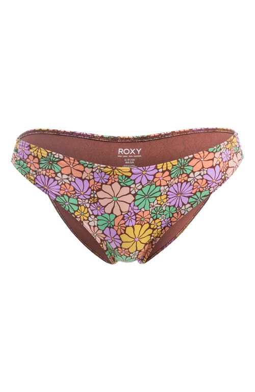 Roxy All About Sol Hipster Bikini Bottoms In Root Beer