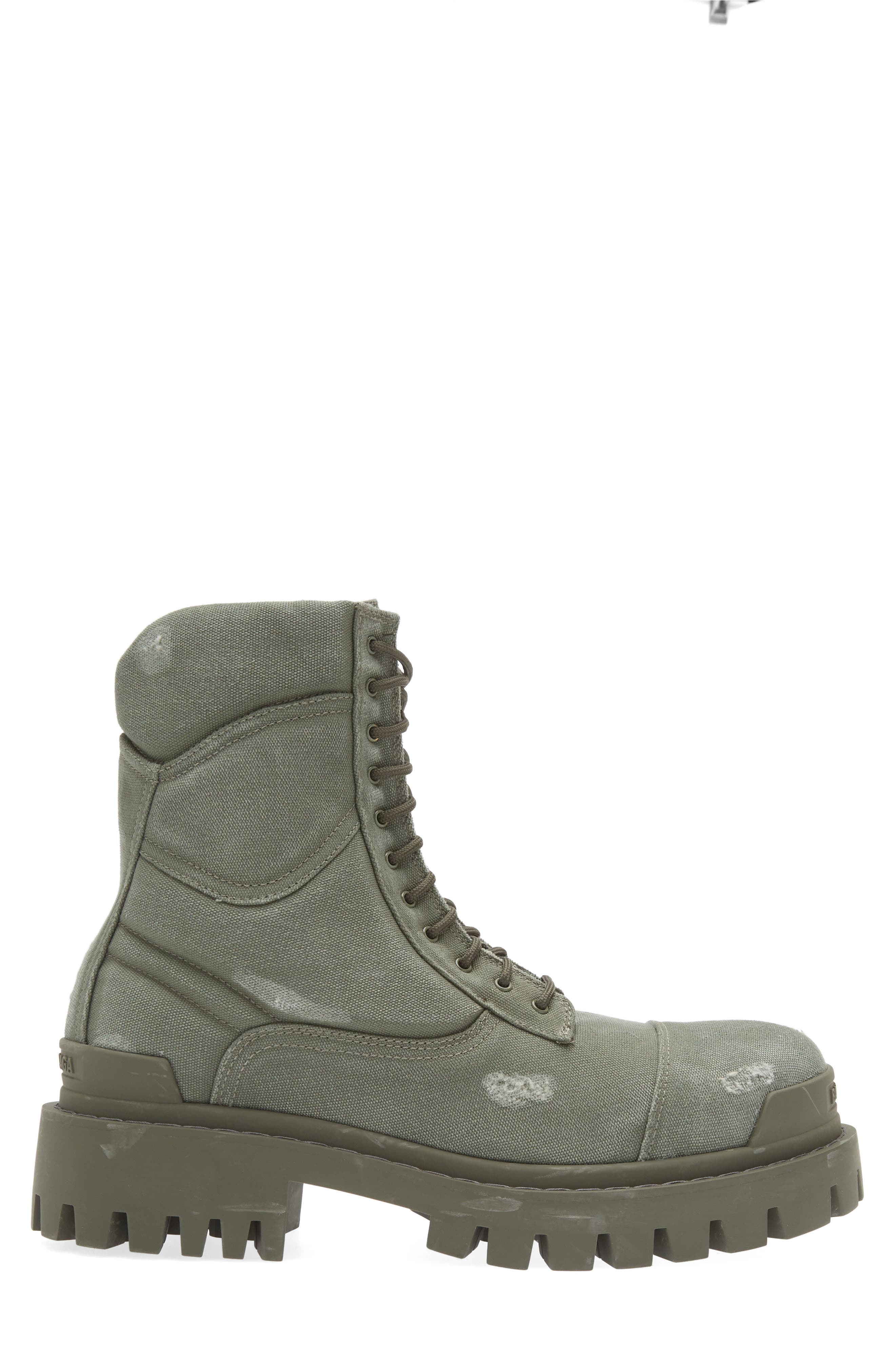 Balenciaga Strike Combat Boot, Alternate, color, 