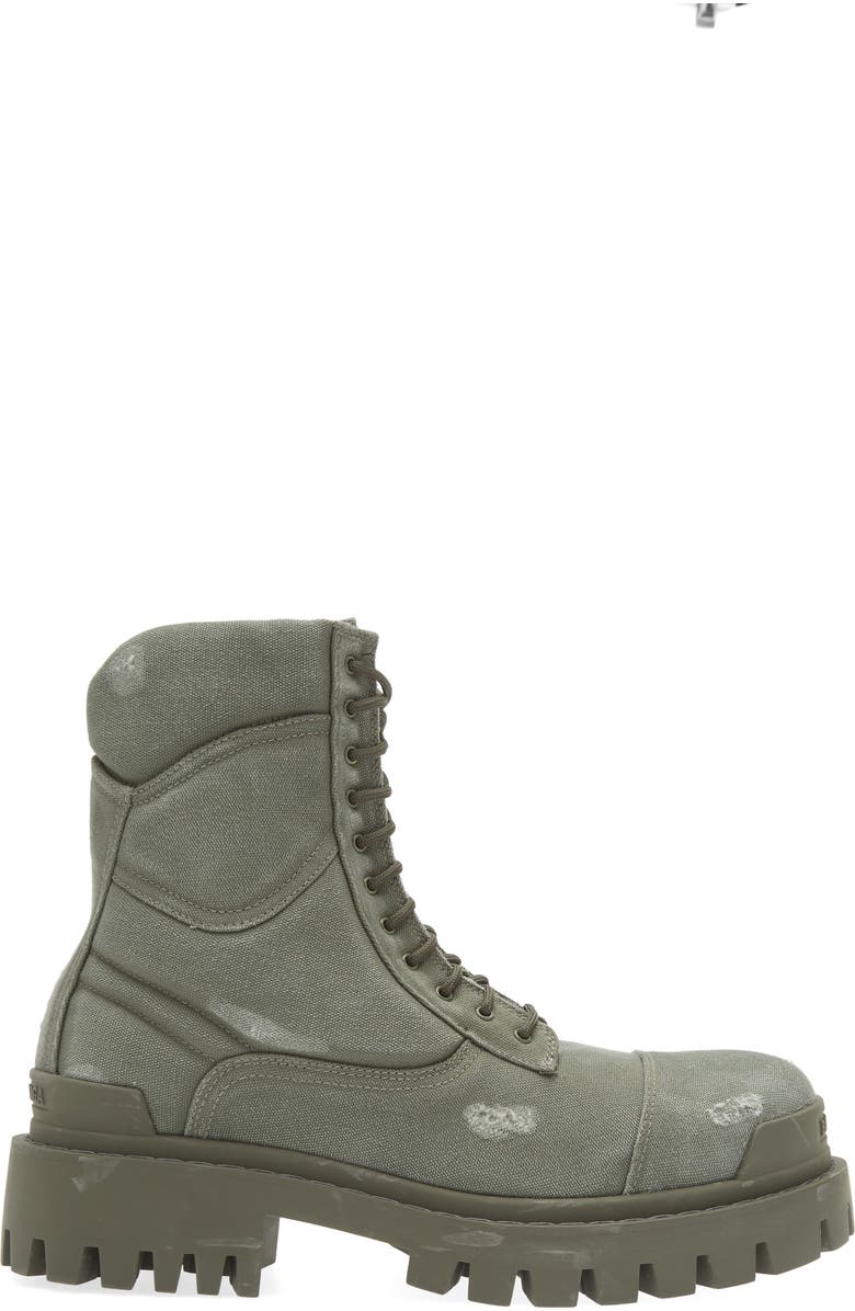 Balenciaga Strike Combat Boot, Alternate, color,